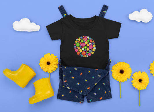 Colorful, Nature, Garden, Flowers- Baby, Infant, Toddler, T-shirt