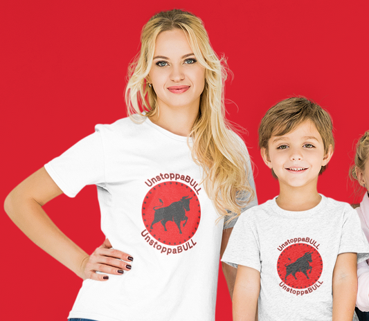 Animals, Bull, Symbol, Unstoppable, UnstoppaBULL- Kids, Child, Heavy Cotton, T-shirt