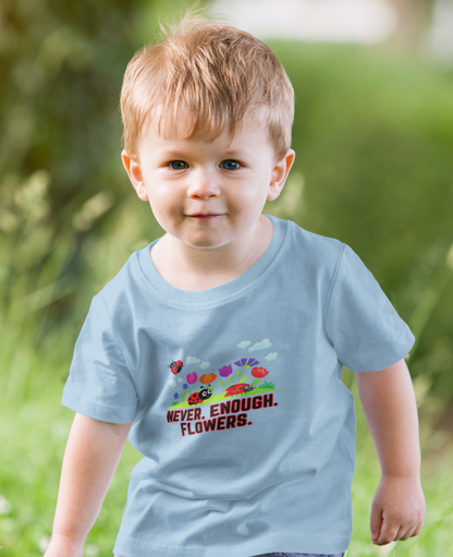 Nature, Plants, Never Enough Flowers, Bugs, Ladybugs- Baby, Infant, Toddler, T-shirt