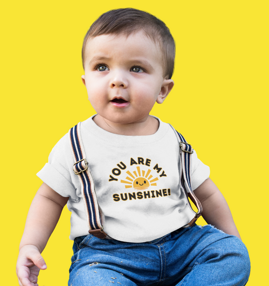 Positive, You Are My Sunshine, Happiness- Baby, Infant, Toddler, Soft Cotton,  T-shirt