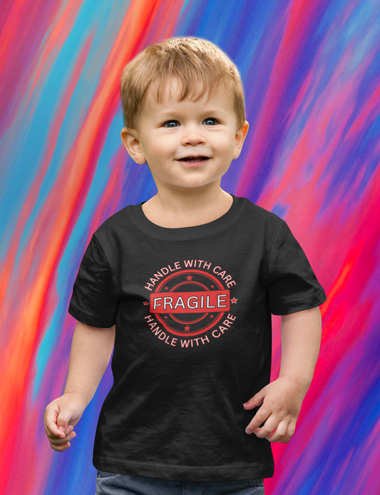Love, FRAGILE, Handle With Care- Baby, Infant, Toddler, Soft Cotton, T-Shirt