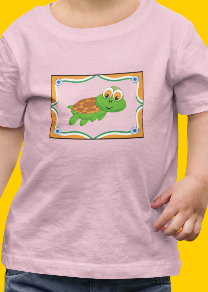 Turtle Swimming, Animals, Sports, Swimming- Baby, Toddler, Soft Cotton, T-shirt