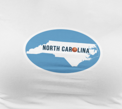 Places, States, North Carolina, United States of America, Sports, Basketball- Adult, Regular Fit, Soft Cotton, T-shirt