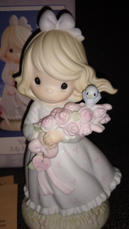 Vintage Precious Moments, You Are My Happiness By Enesco 1991, Last Forever collection.  