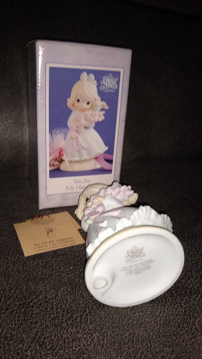 Vintage Precious Moments, You Are My Happiness By Enesco 1991, Last Forever collection.