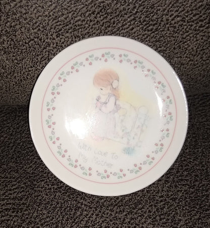 Precious Moments Mother Plate. With Love To My Mother Plate. Enesco With Artist Sam Butcher 1990.
