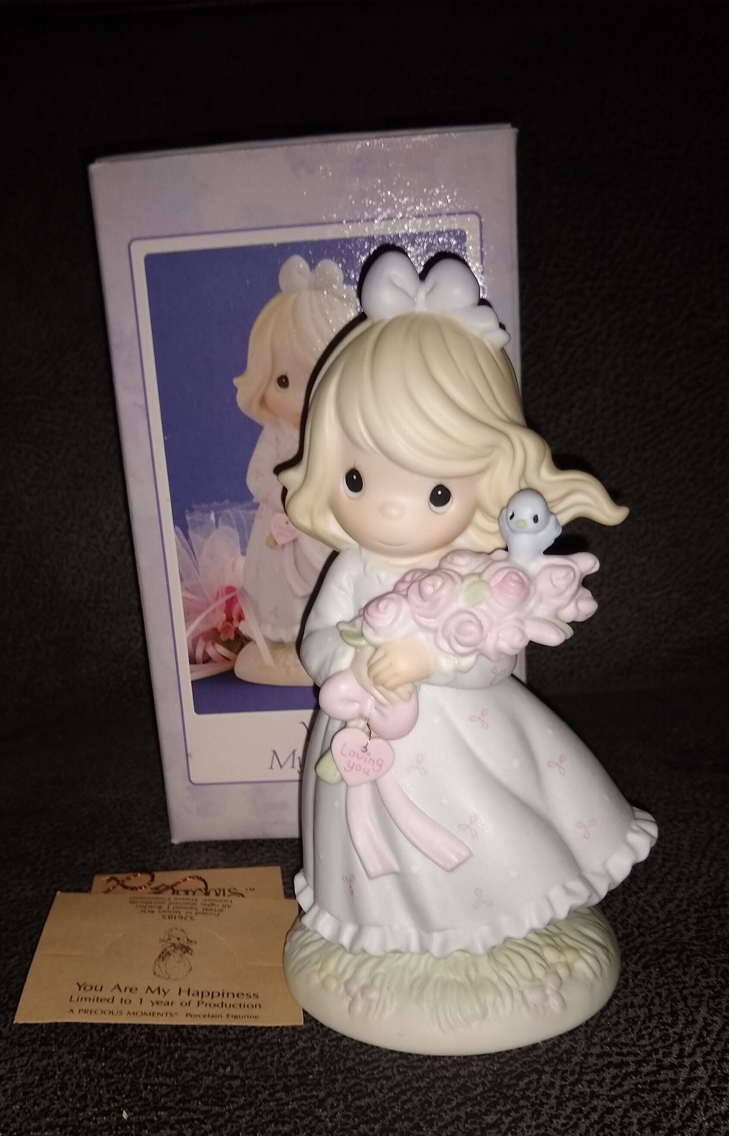 Vintage Precious Moments, You Are My Happiness By Enesco 1991, Last Forever collection.  