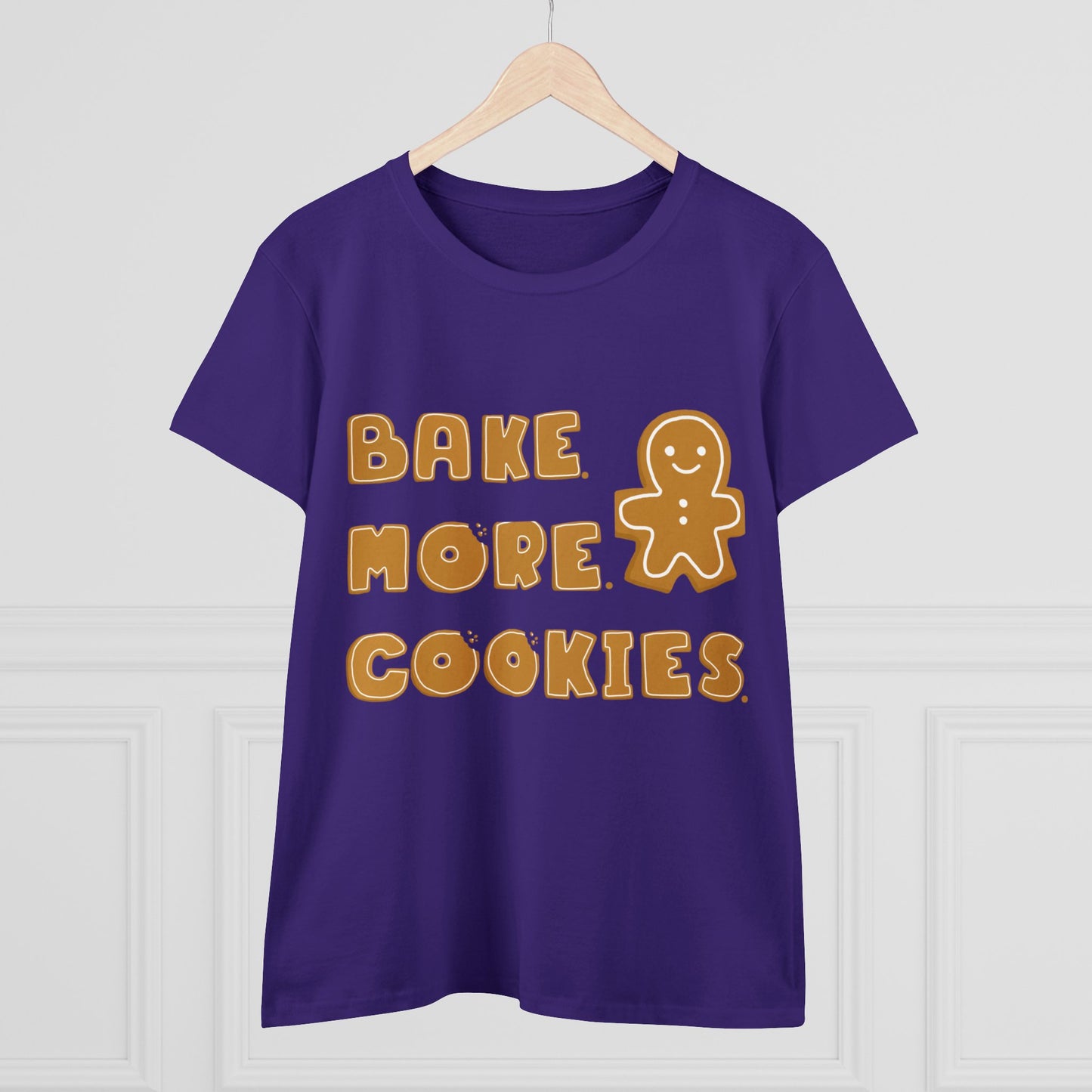 Hobby, Interests, Baking, Bake More Cookies Gingerbread, Things, Food- Adult, Semi-fitted, T-shirt