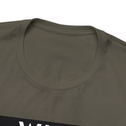 Bird, Who Me? Owl- Adult, Unisex Jersey Short Sleeve Tee, T-shirt