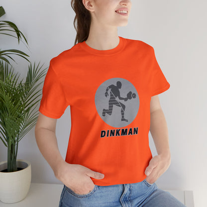 Pickleball Sports, Dinkman- Adult, Regular Fit, Soft Cotton, Smaller Size Image T-shirt