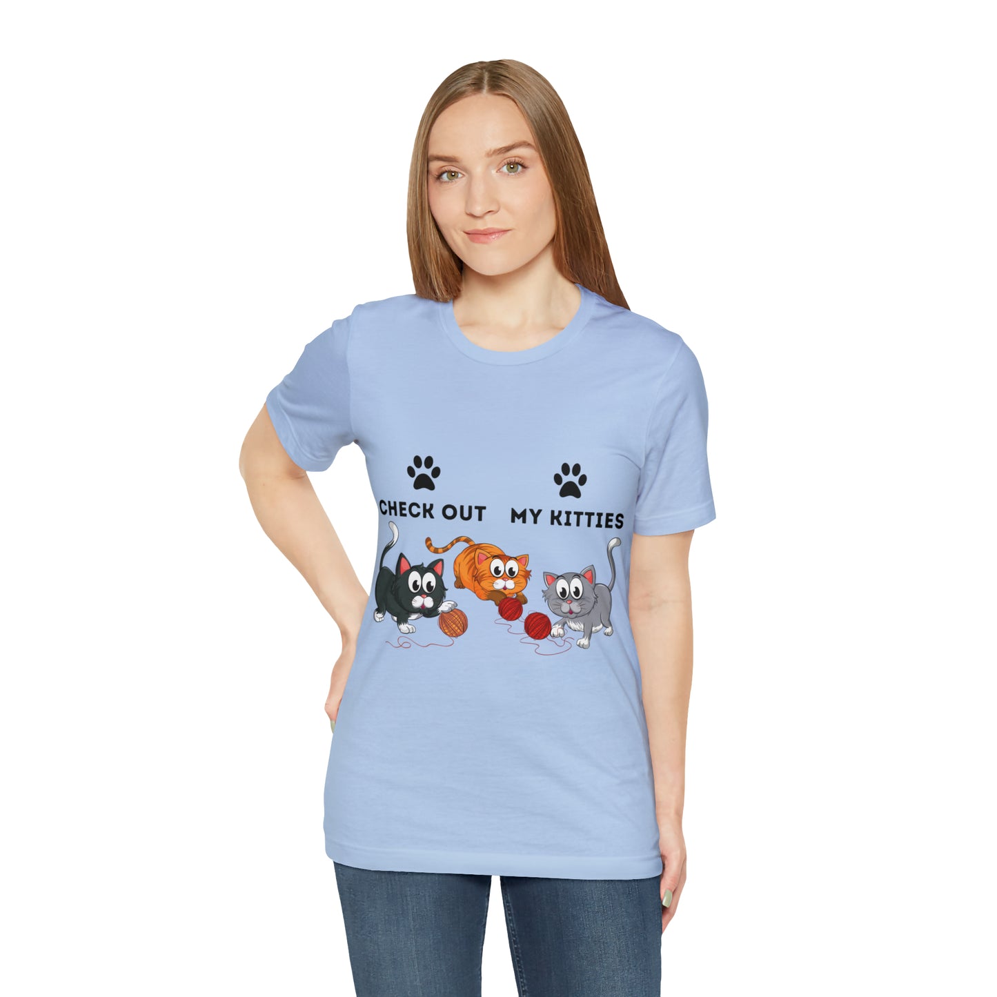 Kitty Cat T-Shirt / Check Out My Kitties Shirt / Unisex Jersey Short Sleeve Tee / Humorous Pet Clothes