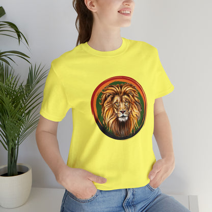 Lion, Animals, Feline (Wild Cats)- Adult- Adult, Regular Fit, Soft Cotton, Full Size Image, T-shirt