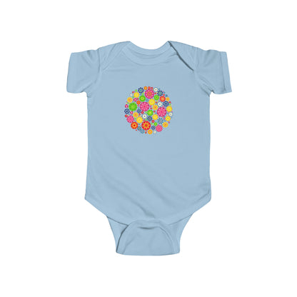 Colorful, Nature, Garden, Flowers- Baby, Infant, Toddler, Soft Cotton, Onesie