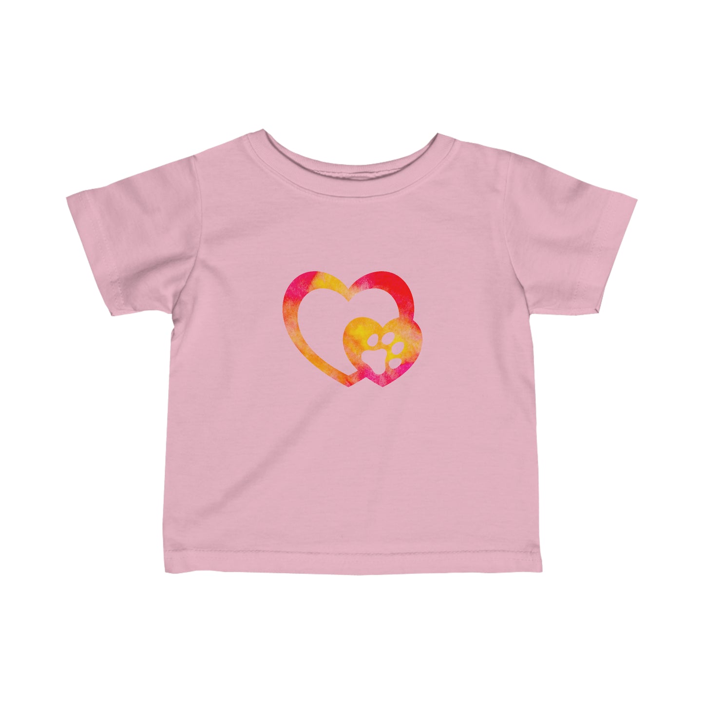 Art, Colorful, Love, Dog Paw- Baby, Infant, Toddler, T-shirt