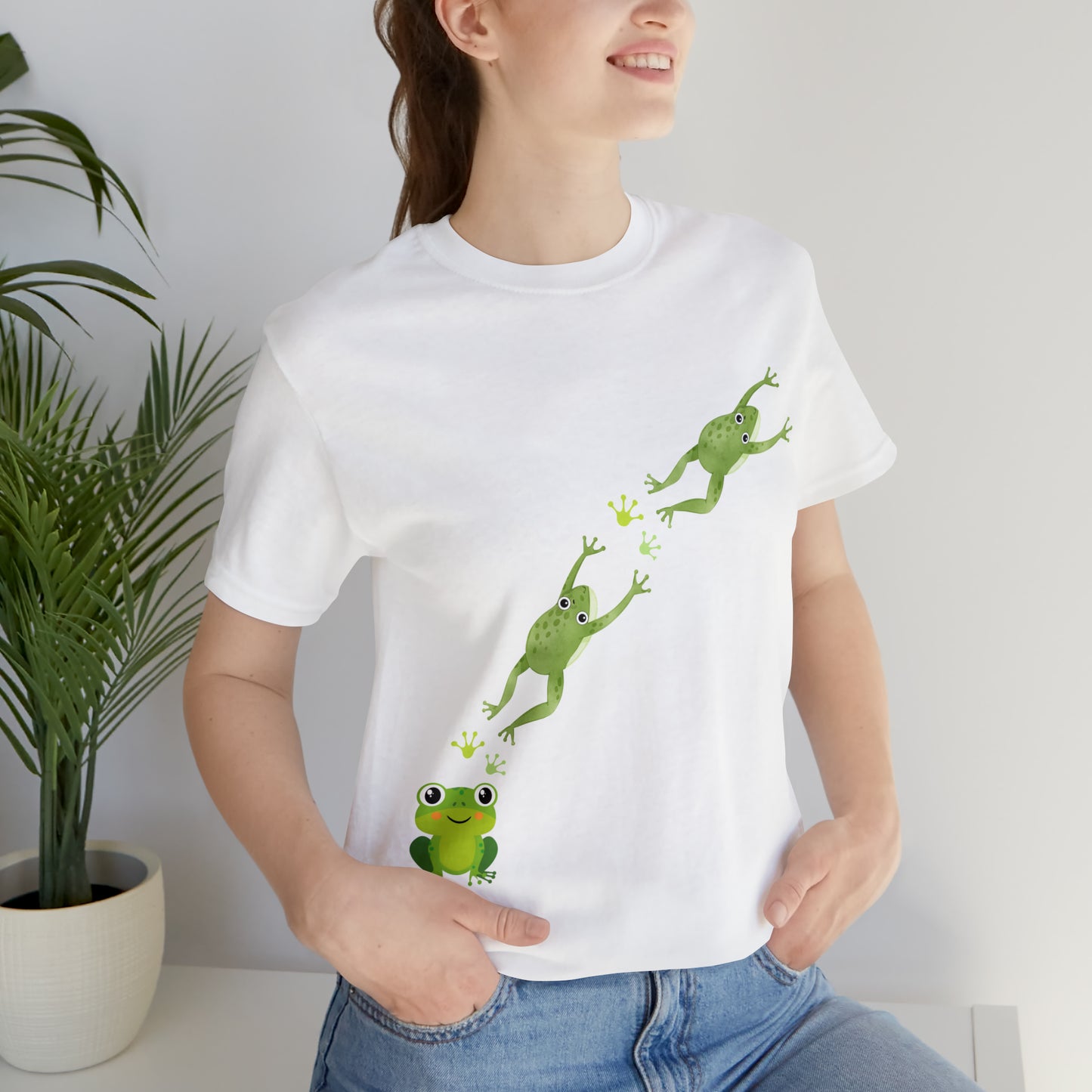 Frog Crossing- Adult, Regular Fit, Soft Cotton, T-shirt