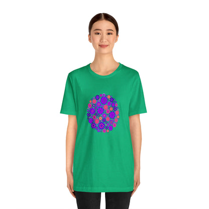 Colorful, Nature, Flowers- Adult, Regular Fit, Soft Cotton,  T-shirt