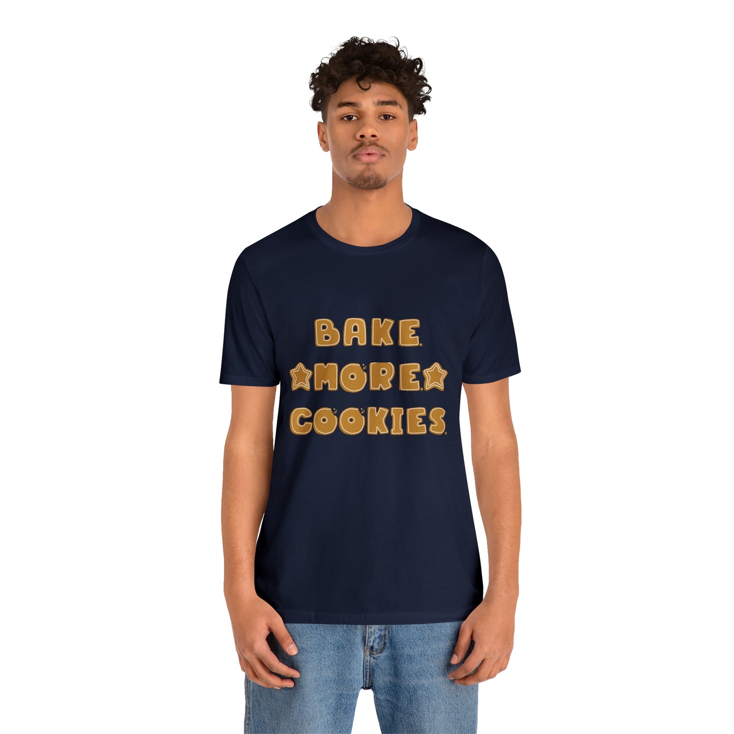 Hobby, Interests, Baking, Bake More Cookies Star, Things, Food- Adult, Full Size Image, Soft Cotton, Regular Fit Shirt