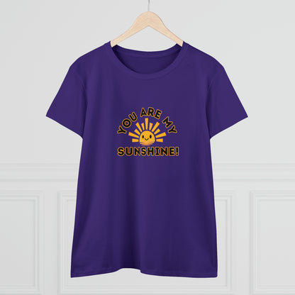 Positive, You Are My Sunshine, Happiness- Adult, Semi-fitted, Smaller Size Image, T-shirt