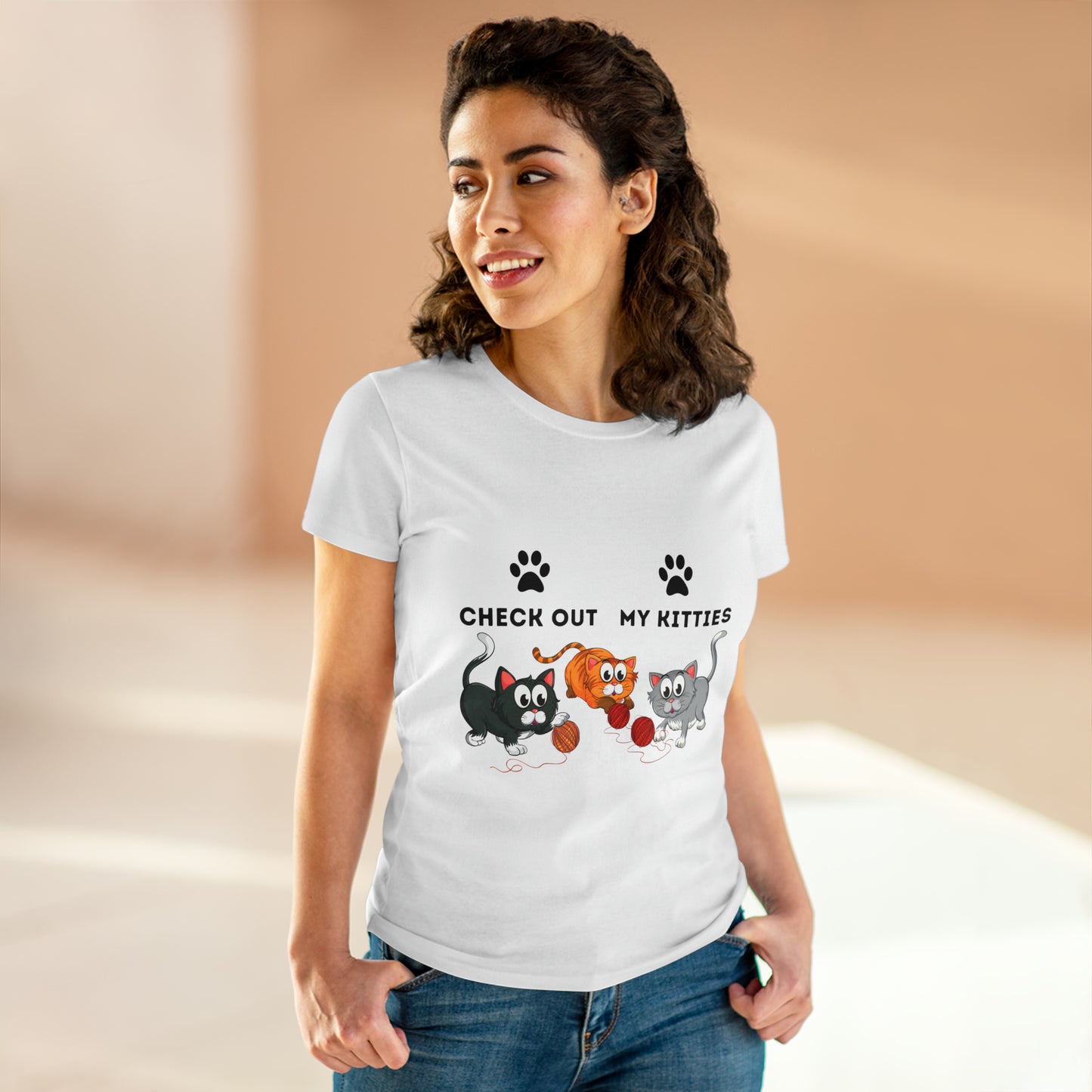 Kitty Cat T-Shirt / Check Out My Kitties Shirt / Unisex Jersey Short Sleeve Tee / Humorous Pet Clothes