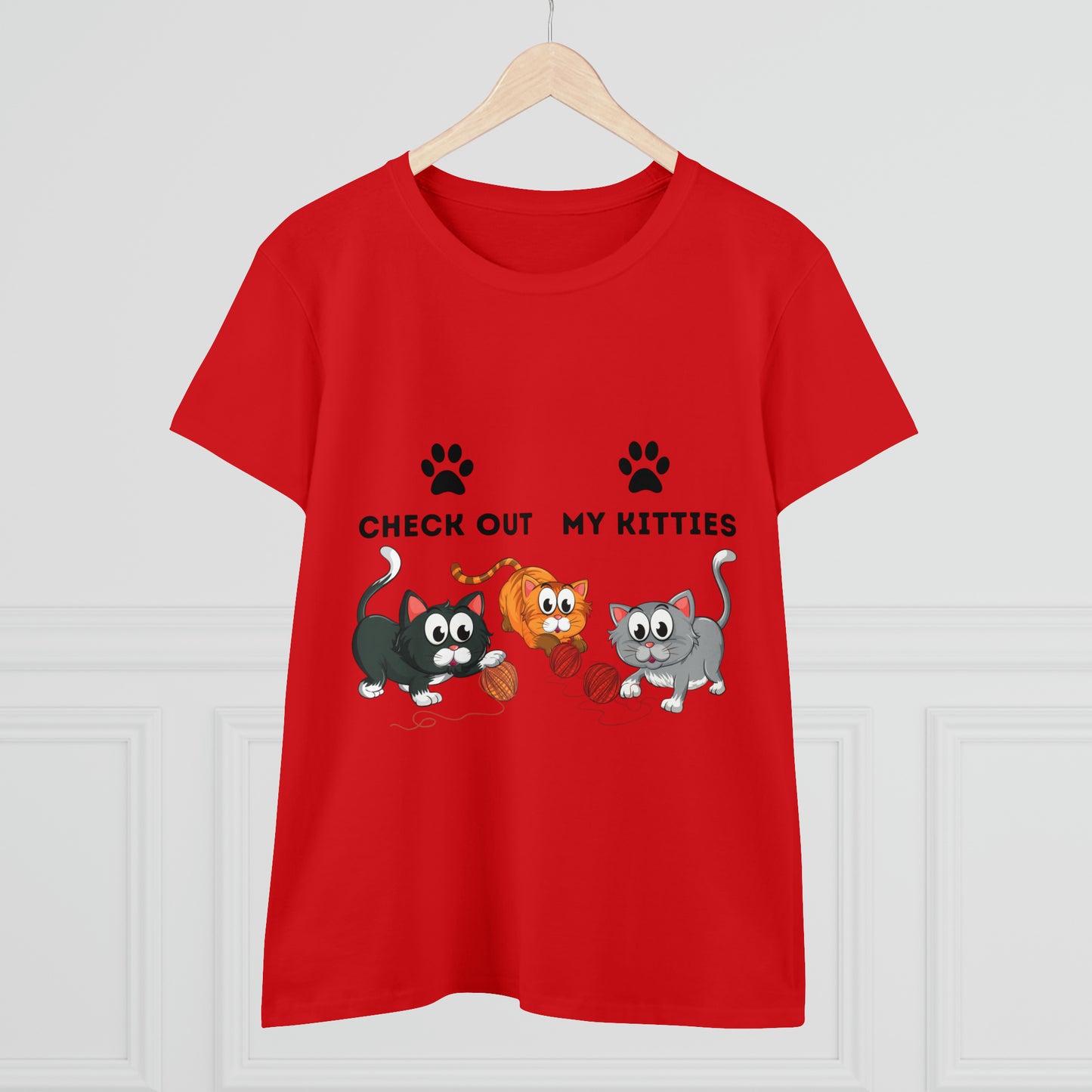 Kitty Cat T-Shirt / Check Out My Kitties Shirt / Unisex Jersey Short Sleeve Tee / Humorous Pet Clothes