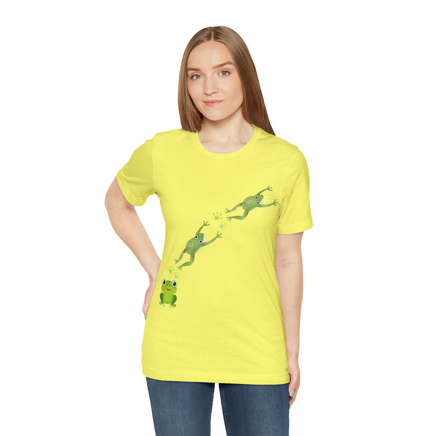 Frog Crossing- Adult, Regular Fit, Soft Cotton, T-shirt
