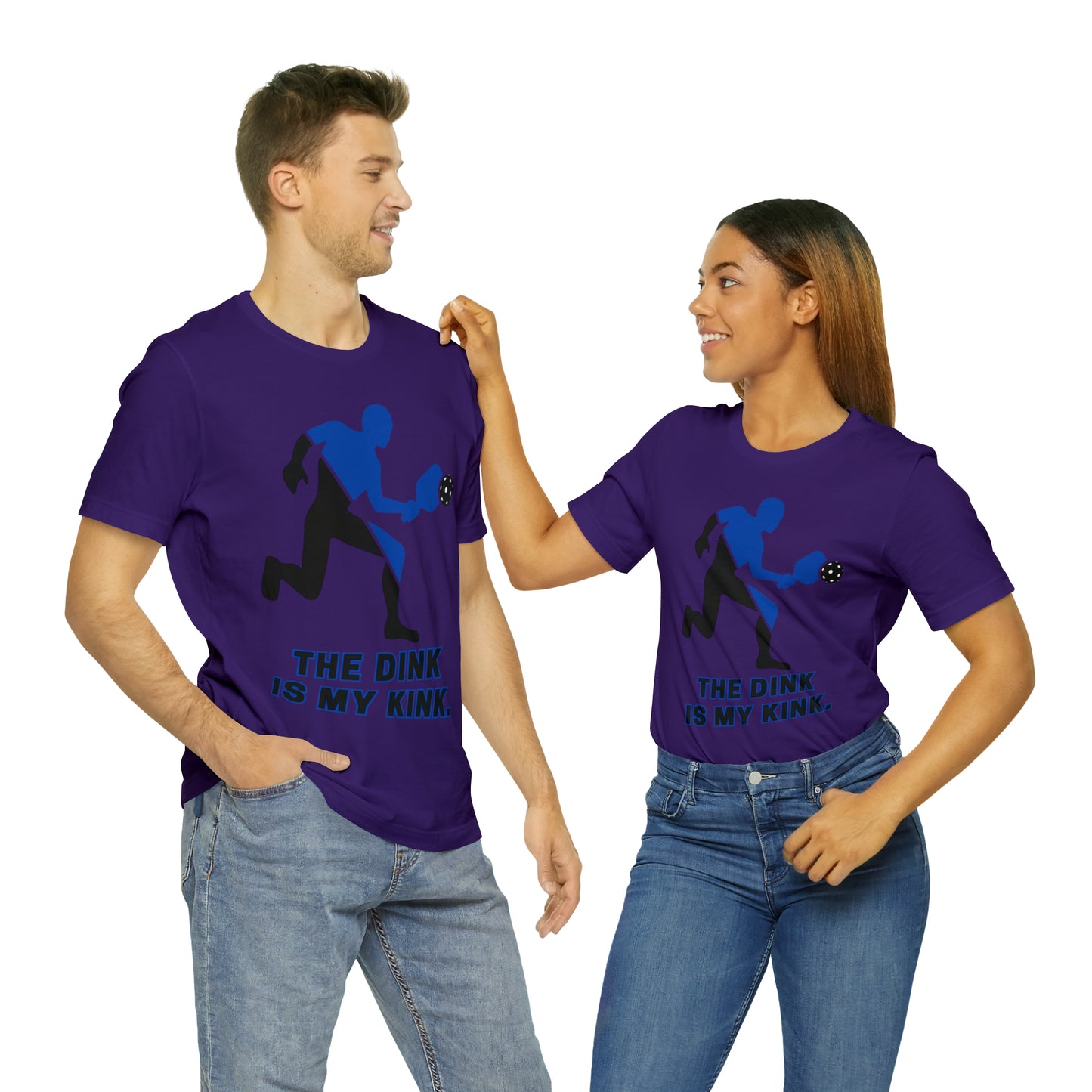Pickleball Sports, The Dink Is My Kink- Adult, Regular Fit, Soft Cotton, Full Size Image, T-shirt