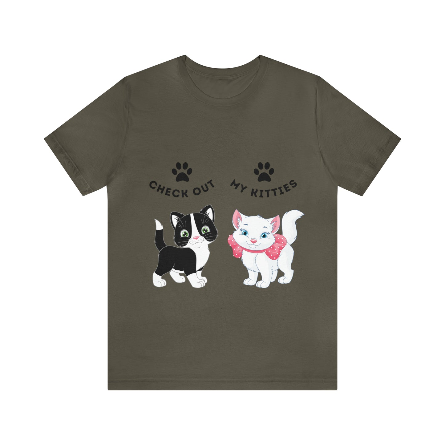 Kitty Cat T-Shirt / Check Out My Kitties Shirt / Unisex Jersey Short Sleeve Tee / Humorous Pet Clothes