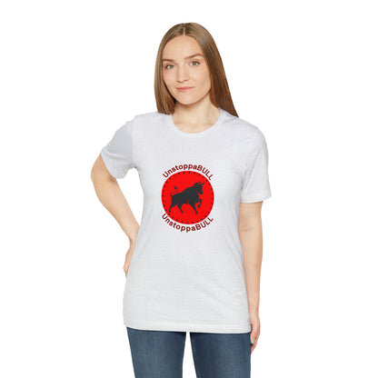 Animals, Bull, Symbol, Unstoppable, UnstoppaBULL- Adult- Adult, Regular Fit, Soft Cotton, Full Size Image, T-shirt