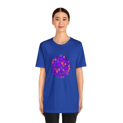 Colorful, Nature, Flowers- Adult, Regular Fit, Soft Cotton,  T-shirt