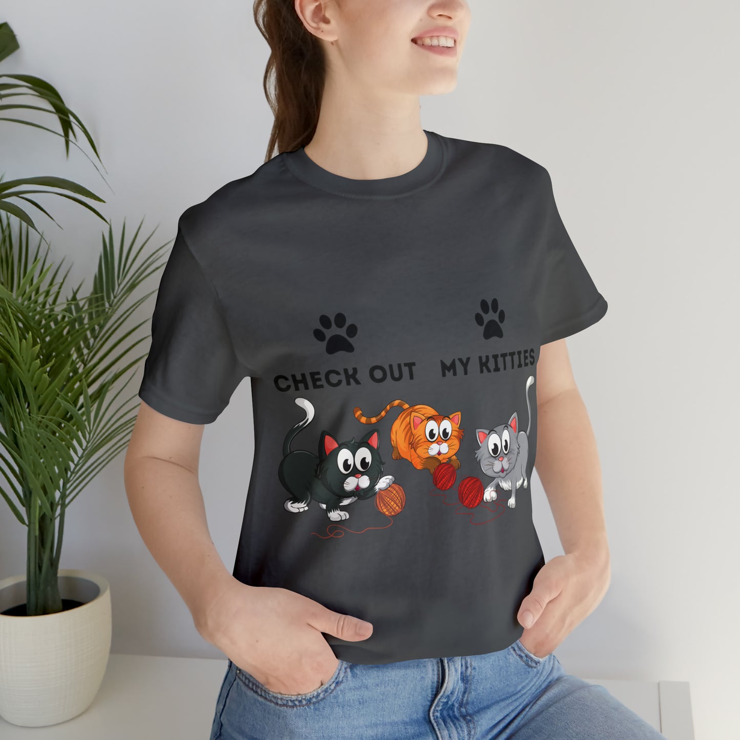 Kitty Cat T-Shirt / Check Out My Kitties Shirt / Unisex Jersey Short Sleeve Tee / Humorous Pet Clothes