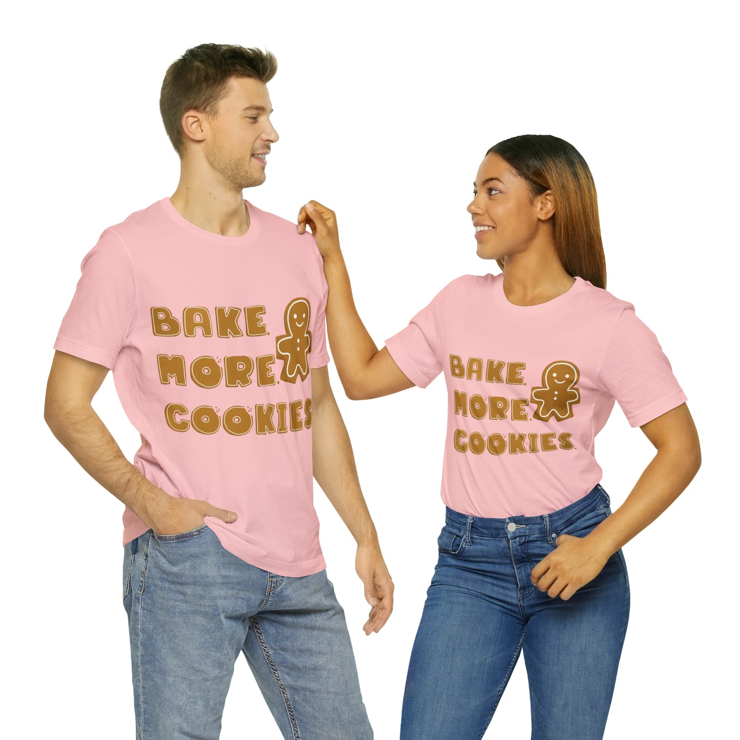 Hobby, Interests, Baking, Bake More Cookies Gingerbread, Things, Food- Adult, Full Size Image, Regular Fit, Soft Cotton, Shirt