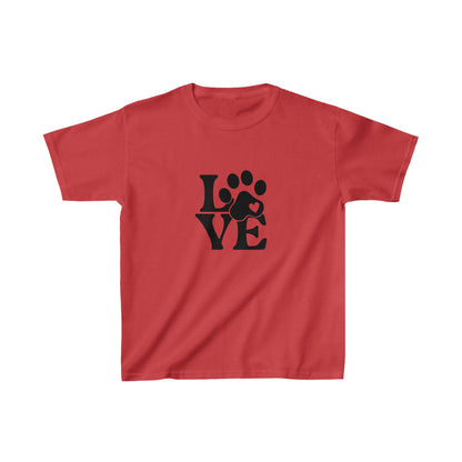 Dog, Animals, Love, Words- Kids, Child, Heavy Cotton, T-shirt