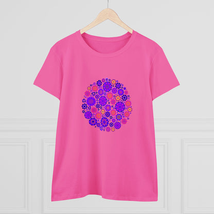 Colorful, Nature, Flowers- Adult, Semi-fitted, T-shirt