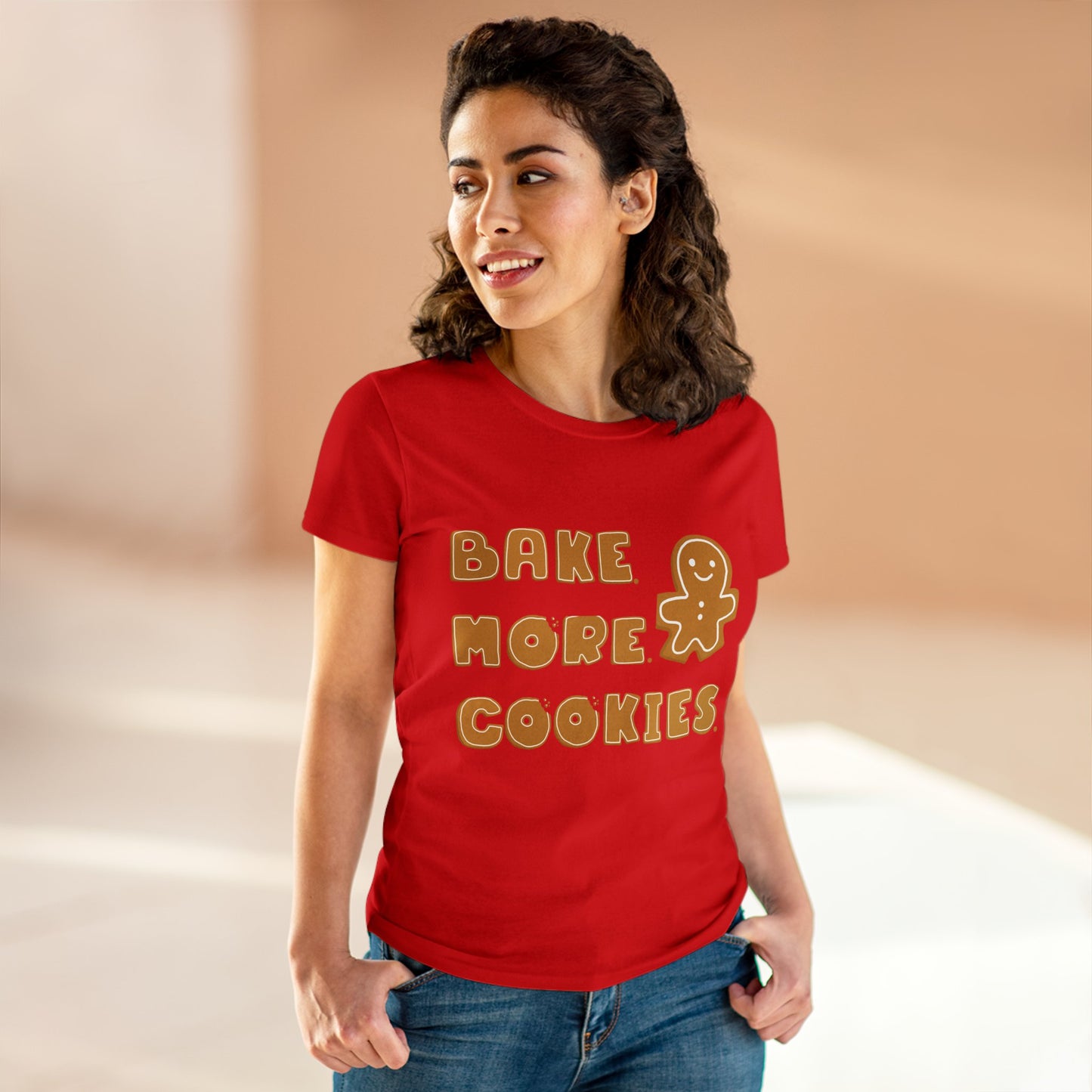 Hobby, Interests, Baking, Bake More Cookies Gingerbread, Things, Food- Adult, Semi-fitted, T-shirt