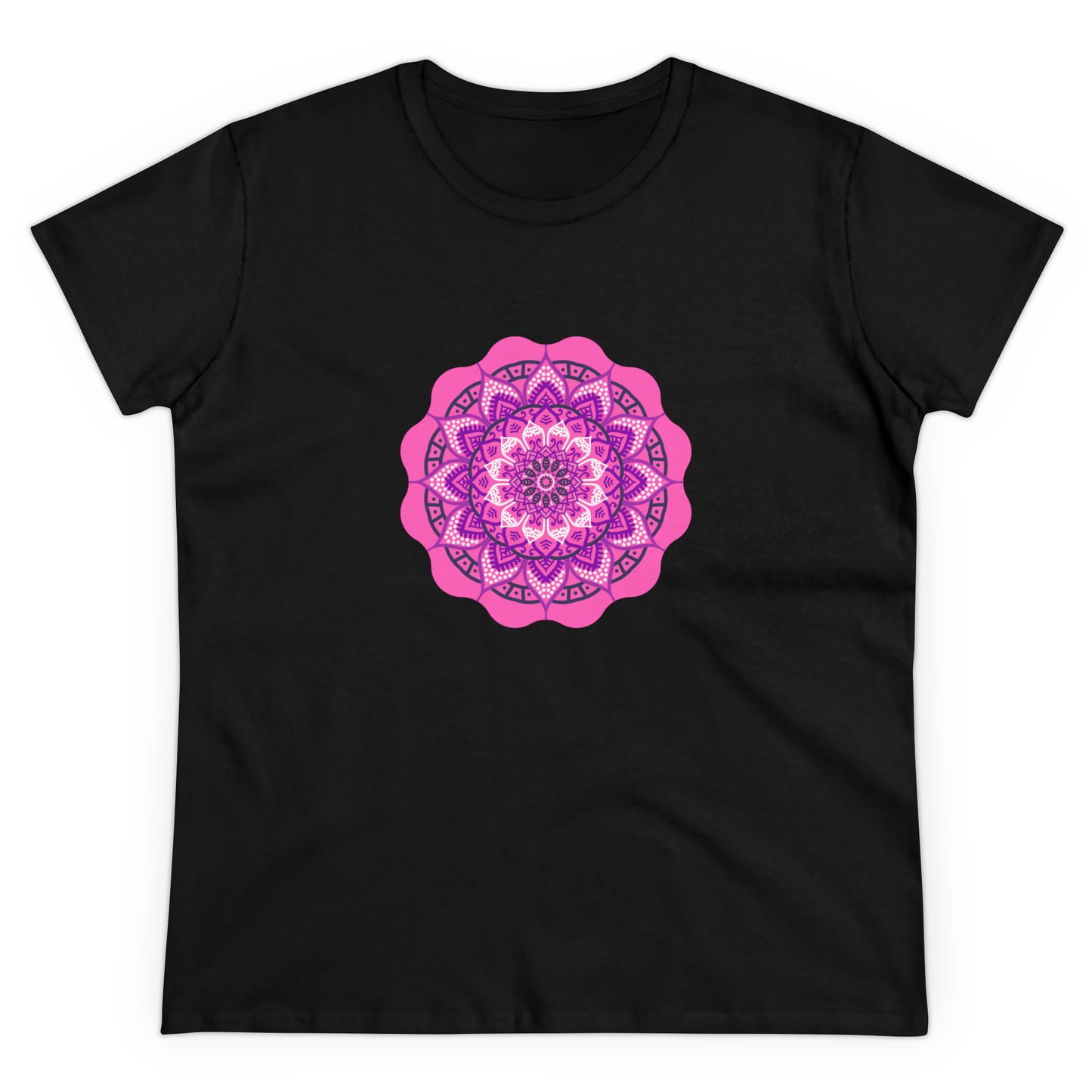 Colorful, Art, Nature, Flowers- Adult, Semi-fitted, T-shirt