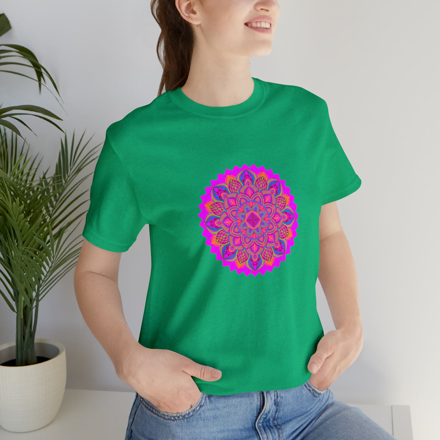 Art, Colorful, Nature, Flowers- Adult, Regular Fit, Soft Cotton,  T-shirt