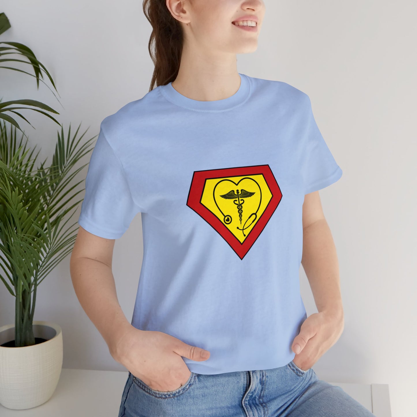Occupation, Medical, Nurse, Doctor, Health Care Aide, Superhero, Sci-fi- Adult, Regular Fit, Soft Cotton, T-shirt