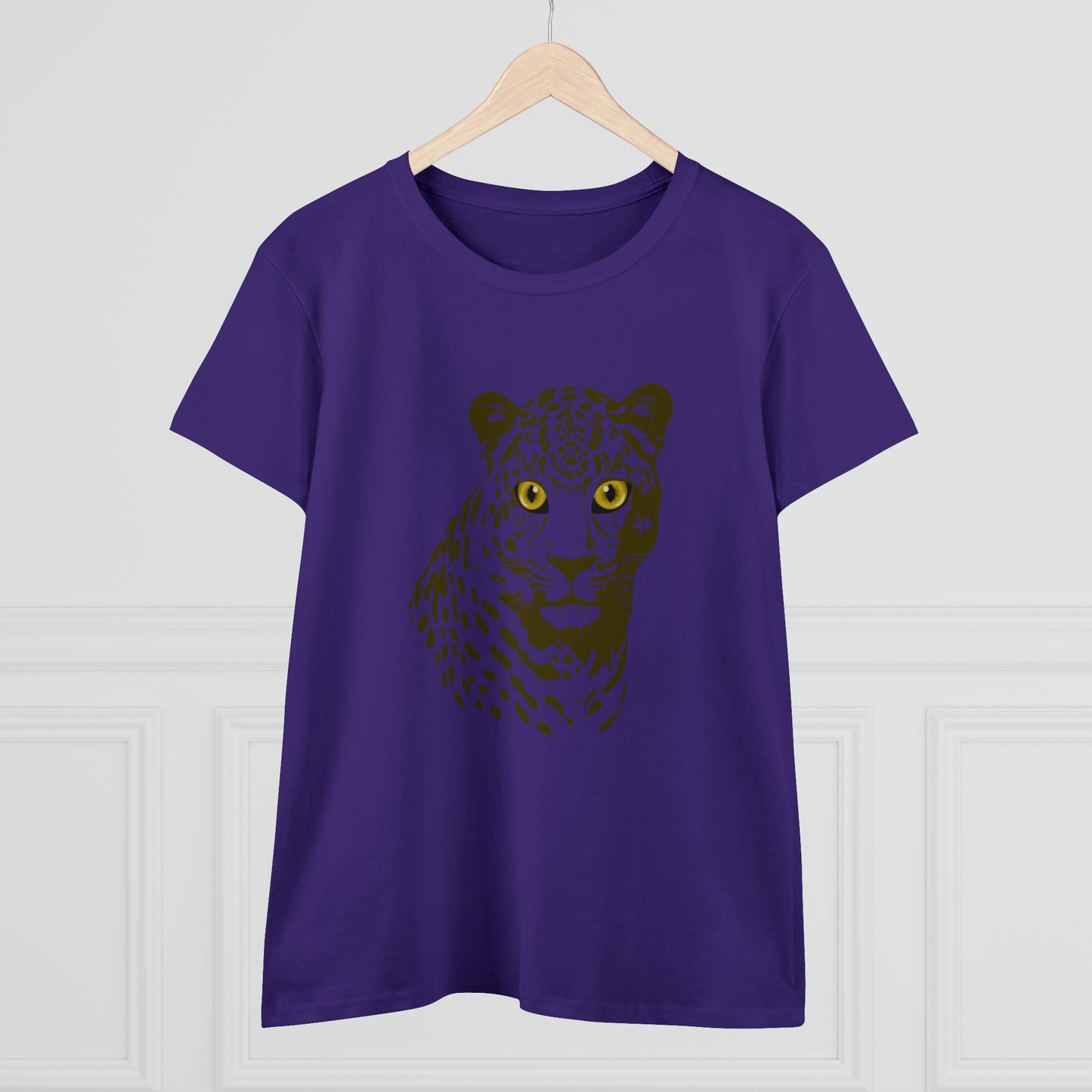 Animals, Big Cats, Leopard, Cheetah, Nature- Adult, Semi-fitted T-shirt