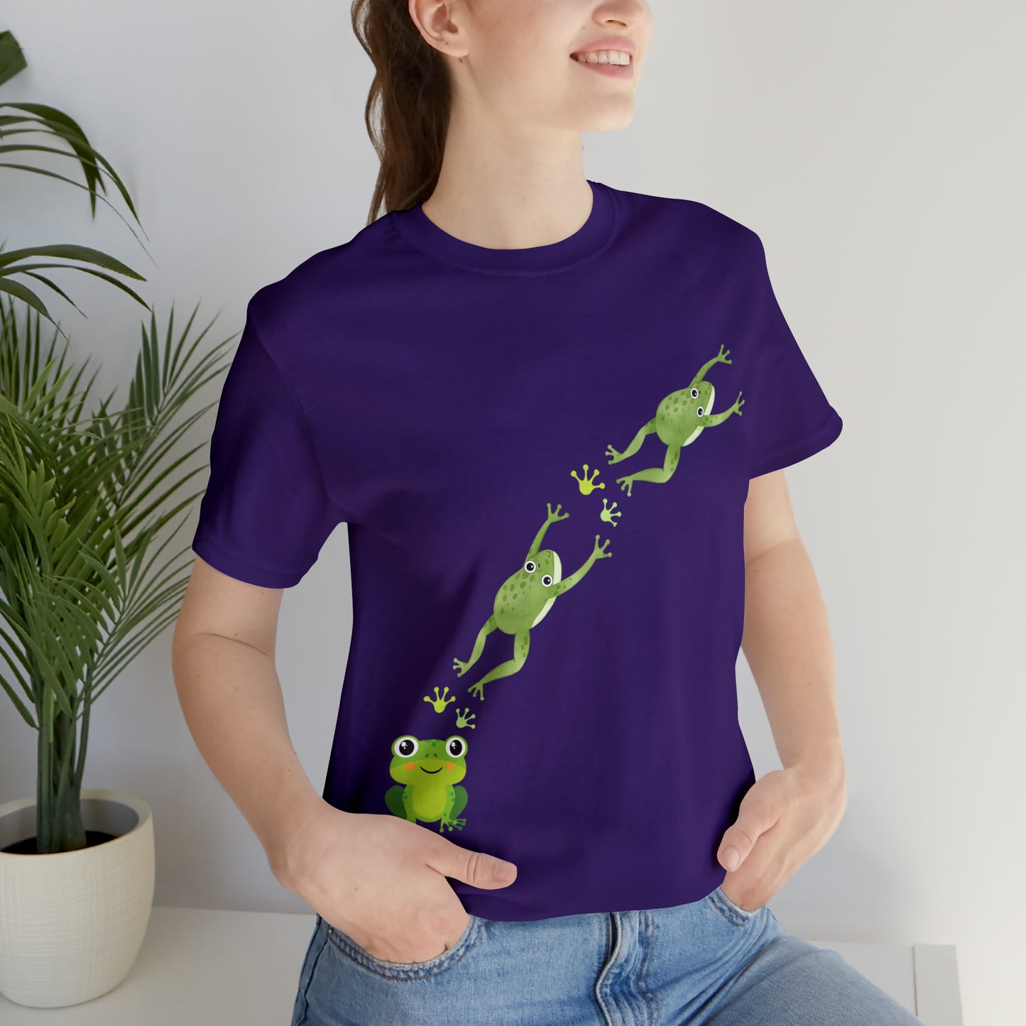 Frog Crossing- Adult, Regular Fit, Soft Cotton, T-shirt