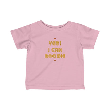Dance, I Can Boogie, Retro Disco, Sports, Hobby, Interest, Dancing, Words- Baby, Infant, Toddler, Soft Cotton, T-shirt