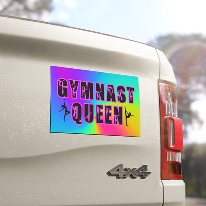 Gymnast Queen Magnet, Gymnastics, Car, Refrigerator Magnet, Weatherproof, Gift For Gymnast Mom Dad Gift For Dancer Ballet Tap Jazz Modern