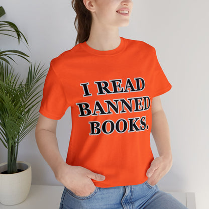 Reading, I Read Banned Books, Things, Books- Adult, Regular Fit, Soft Cotton, Full Size Image T-Shirt