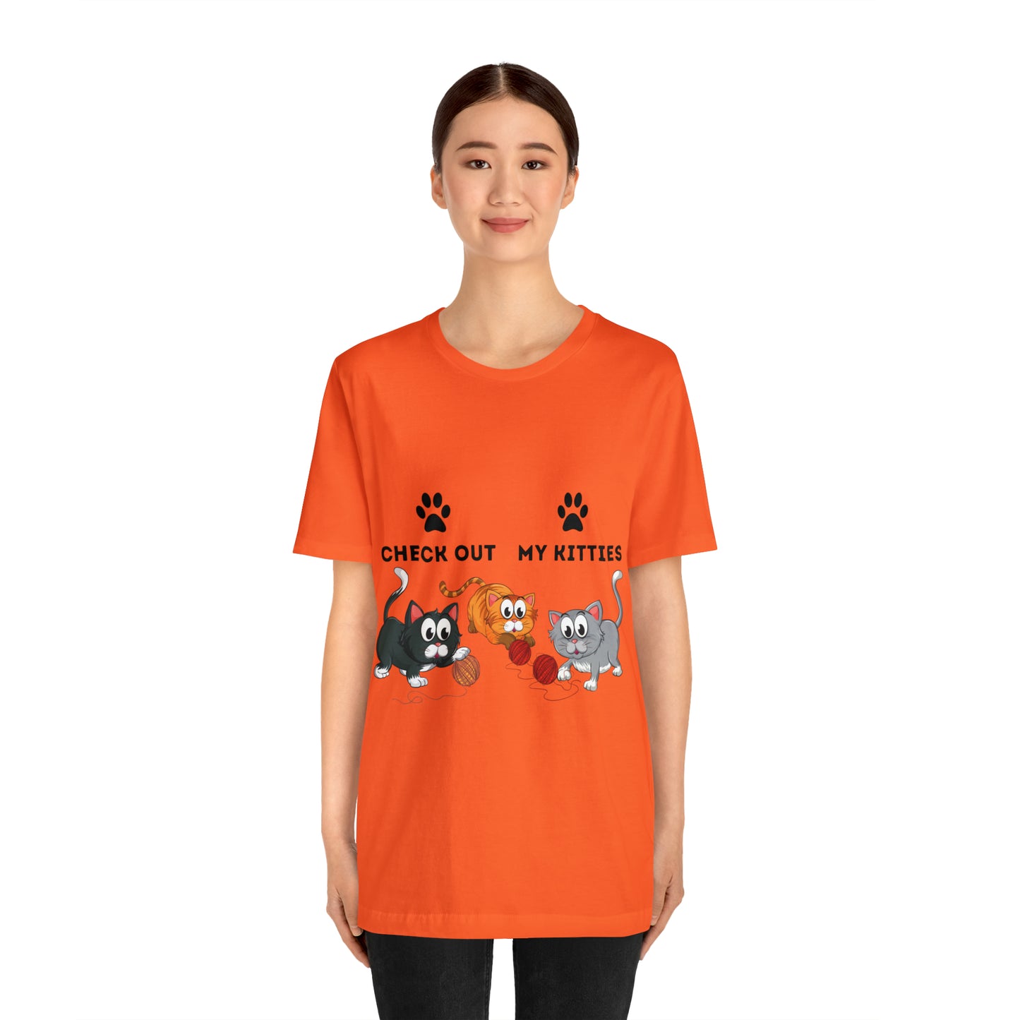 Kitty Cat T-Shirt / Check Out My Kitties Shirt / Unisex Jersey Short Sleeve Tee / Humorous Pet Clothes