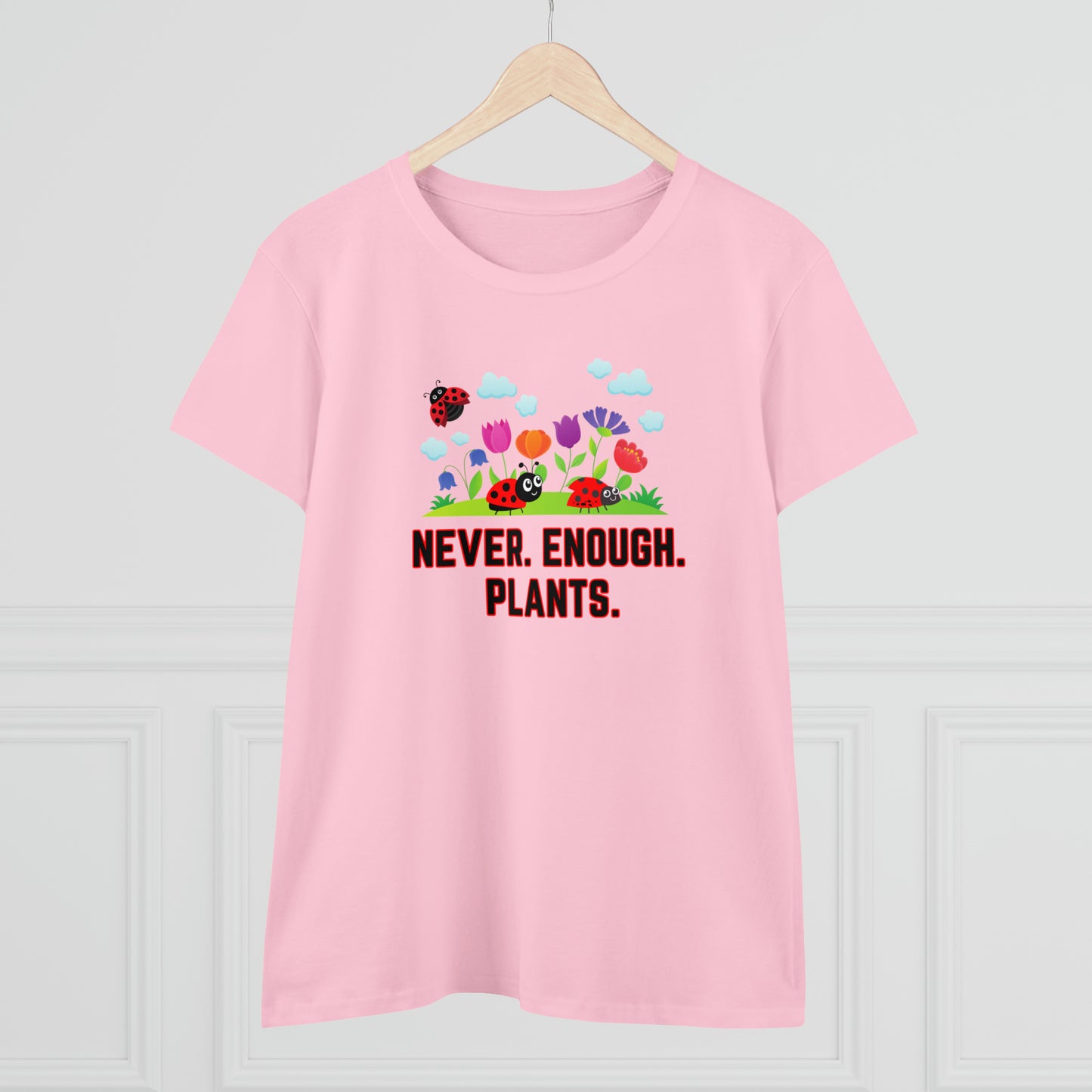 Nature, Plants, Never Enough Plants, Ladybug, Bug- Adult, Semi-fitted, T-shirt
