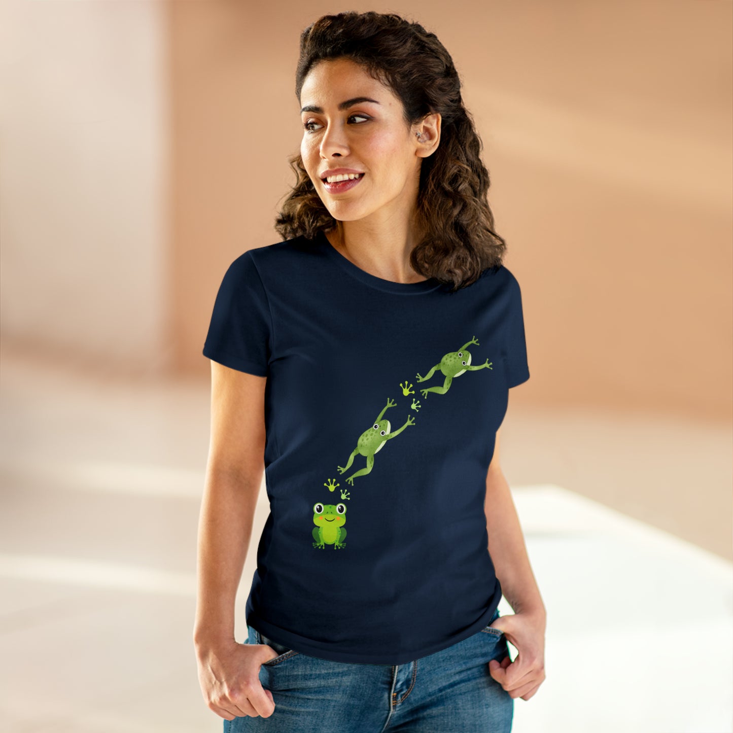 Frog Crossing- Adult, Semi-fitted, T-shirt