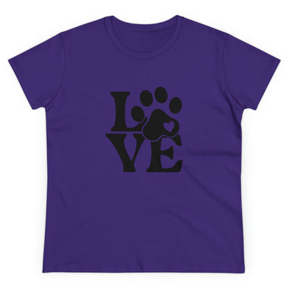 Love, Dog, Animals, Words- Adult, Semi-fitted, T-shirt