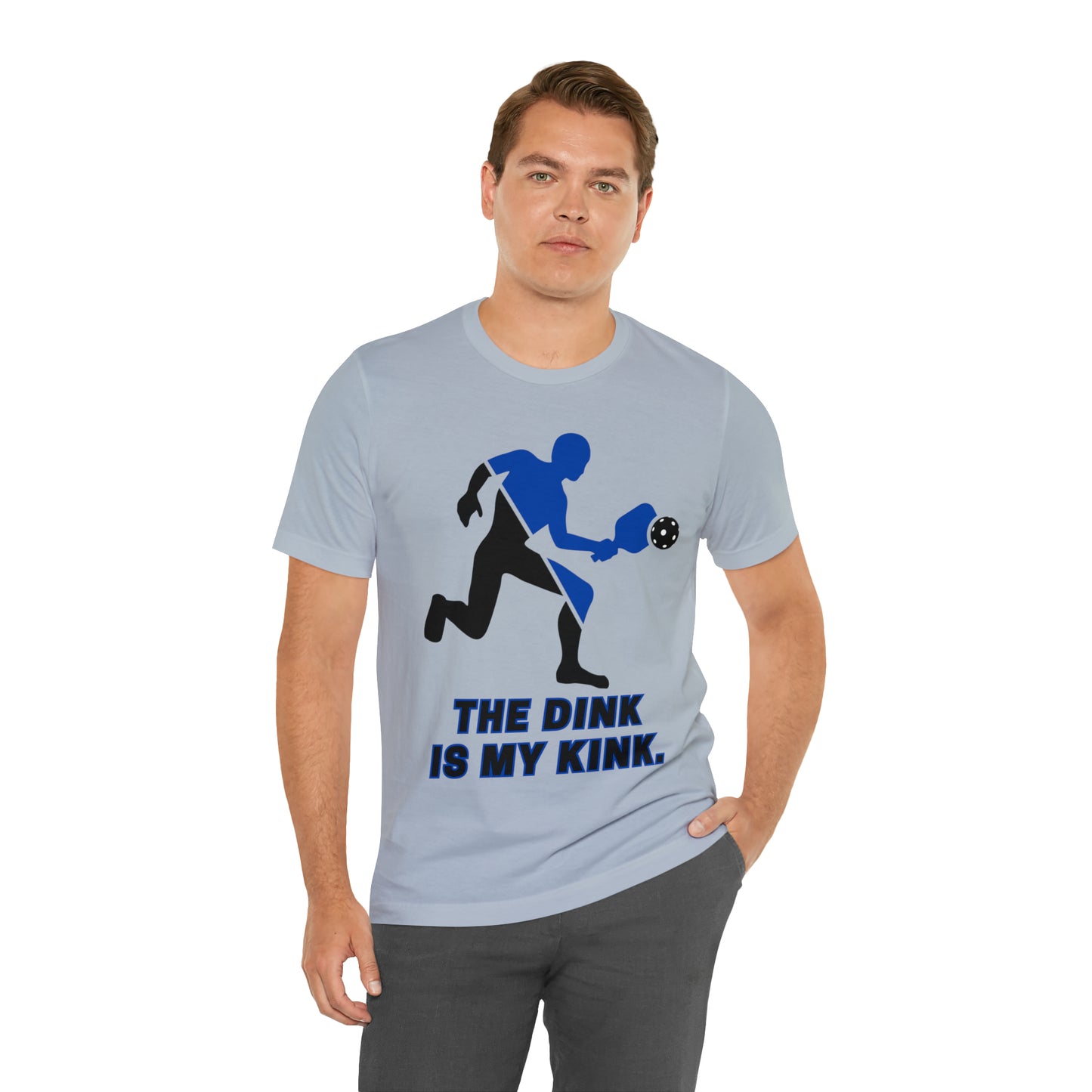 Pickleball Sports, The Dink Is My Kink- Adult, Regular Fit, Soft Cotton, Full Size Image, T-shirt