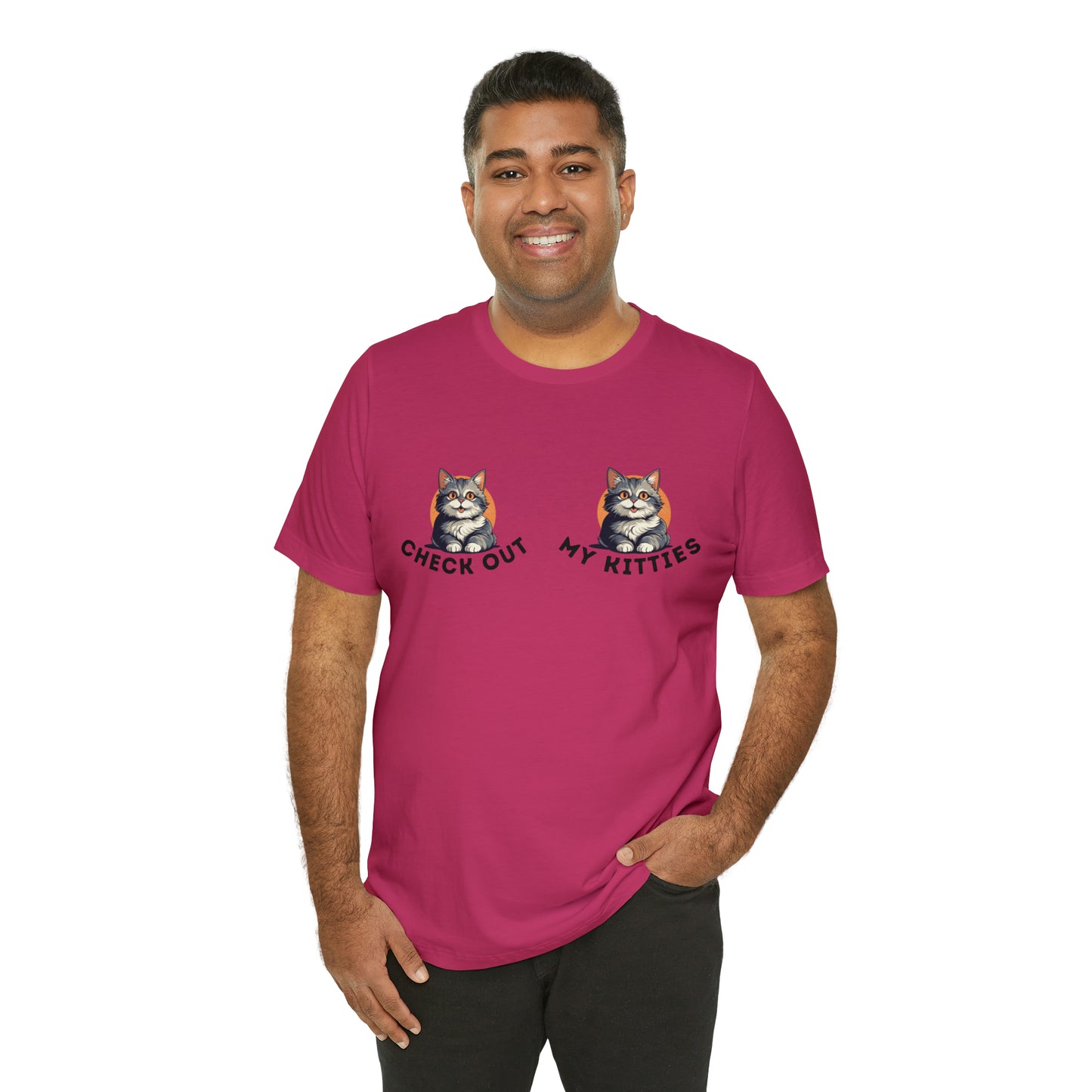 Kitty Cat T-Shirt / Check Out My Kitties Shirt / Unisex Jersey Short Sleeve Tee / Humorous Pet Clothes