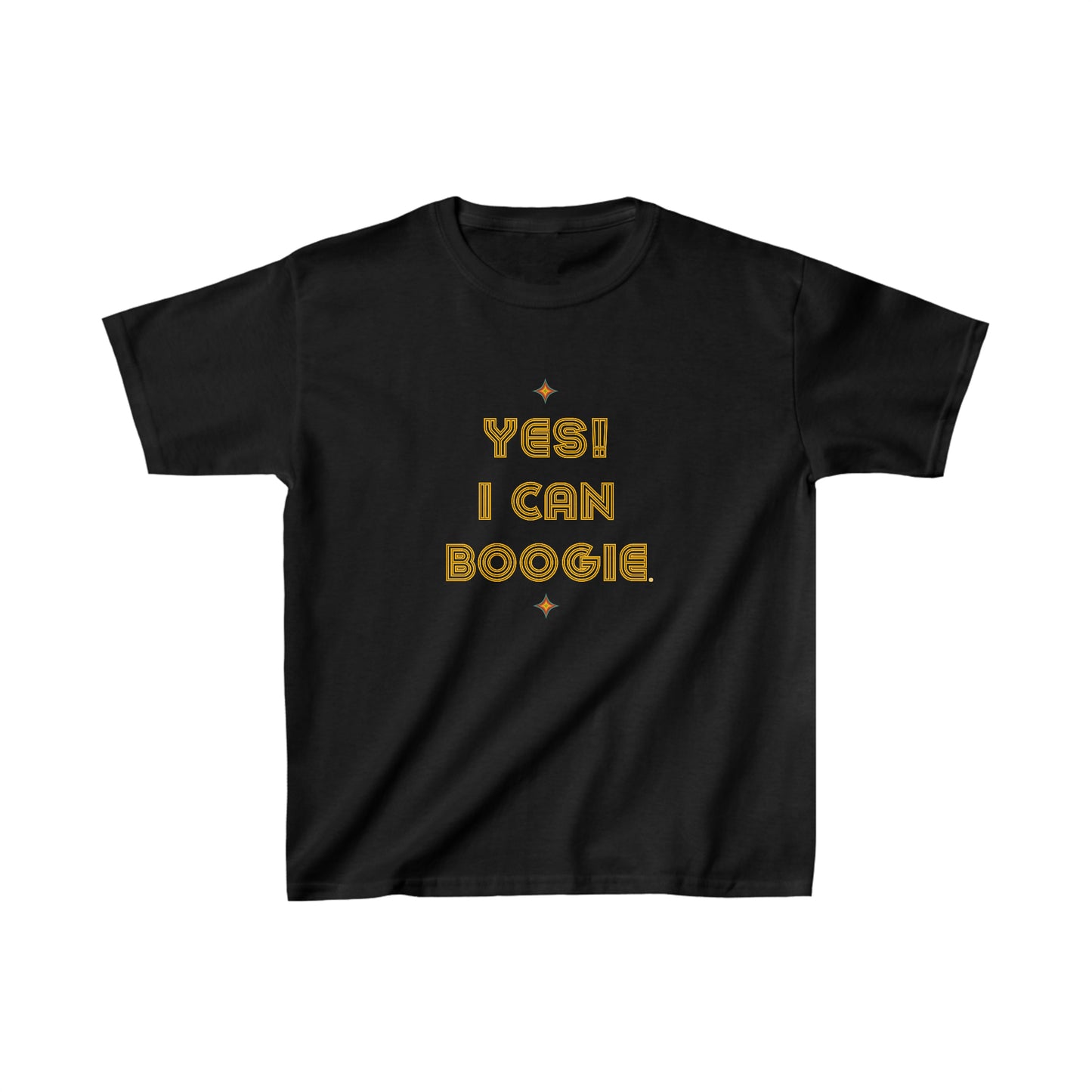 Dance, I Can Boogie, Retro Disco, Sports, Hobby, Interests, Dancing, Words- Kids, Child, Heavy Cotton, T-shirt