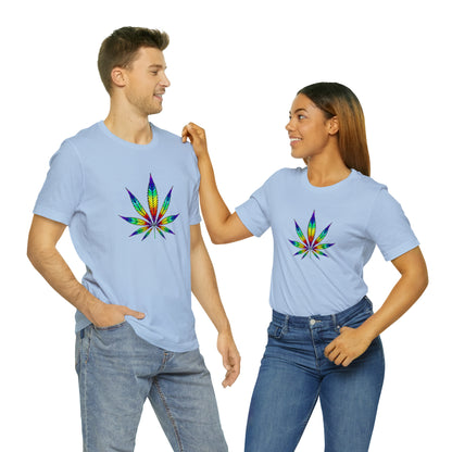 Art, Plant, Colorful Leaf, Nature- Adult- Adult, Regular Fit, Soft Cotton, Smaller Size Image, T-shirt
